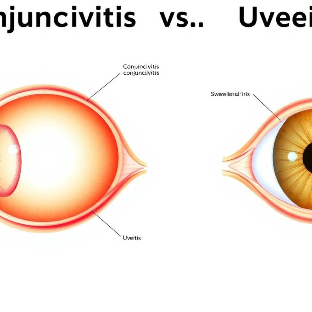 Perbedaan konjungtivitis dan uveitis Perbedaan konjungtivitis dan uveitis
